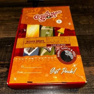 A Christmas Story Mens Holiday Tagless Boxer Briefs 3 Pack Gift Set Small 28-30